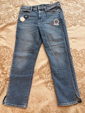 Lauren Ralph Lauren Regal Straight Ankle Jeans with Crown Patches